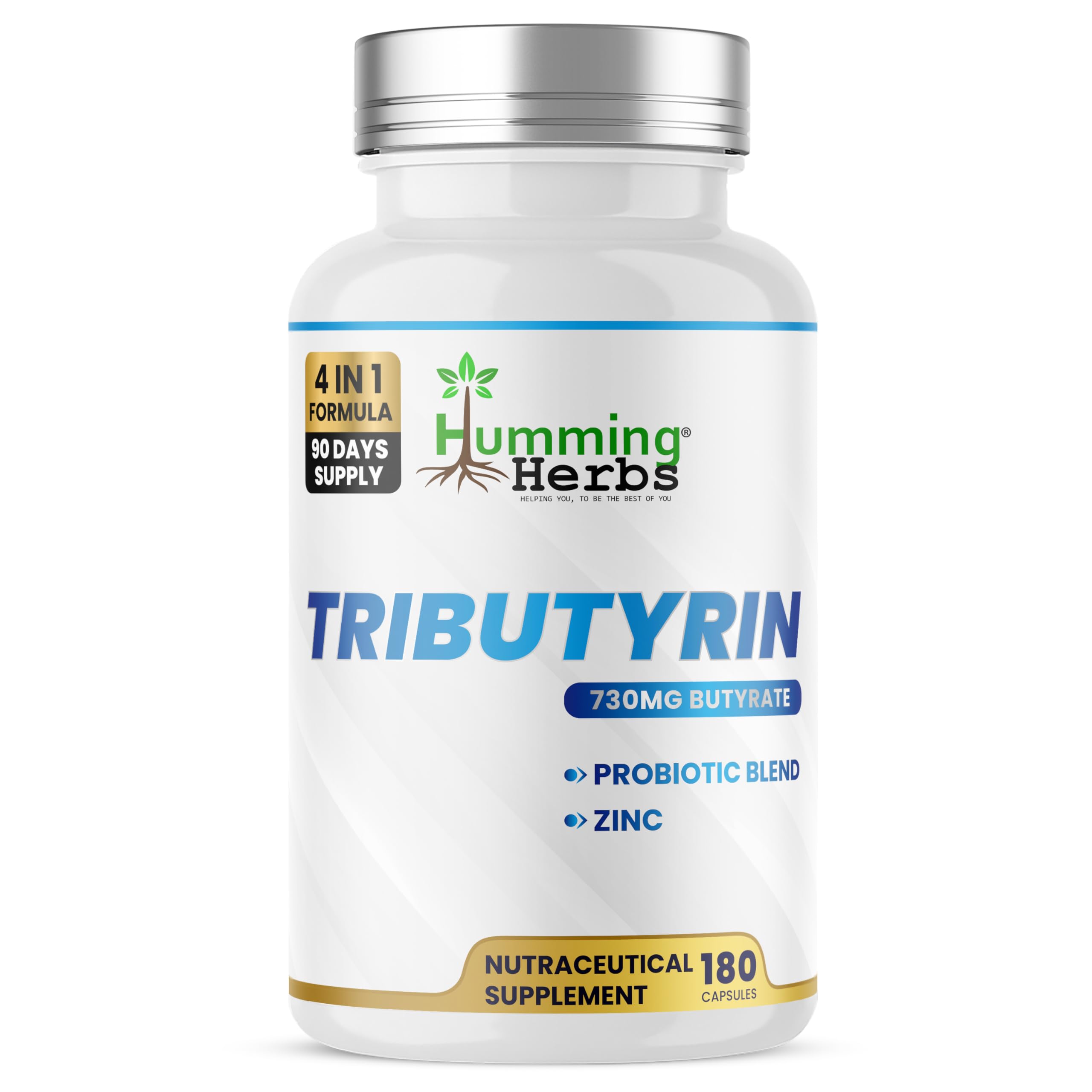 Humming Herbs Tributyrin Complex, 850 mg, 180 Count