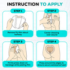 MedVance Silicone Sacral Foam Adhesive Dressing Bandages, 7"x7", Box of 10