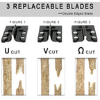 Upgrage Garden Grafting Tools, 2 in 1 Garden Pruning Tools Including Grafting Knife, Pruning Shears, Replacement Blades Grafting Tapes and Labels for Plant Branch Fruit Tree Cutting Pruner Tool Kits