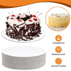 ZENOWICK 25-Packs Cake Boards 10 inch Round, White Cake Board Rounds