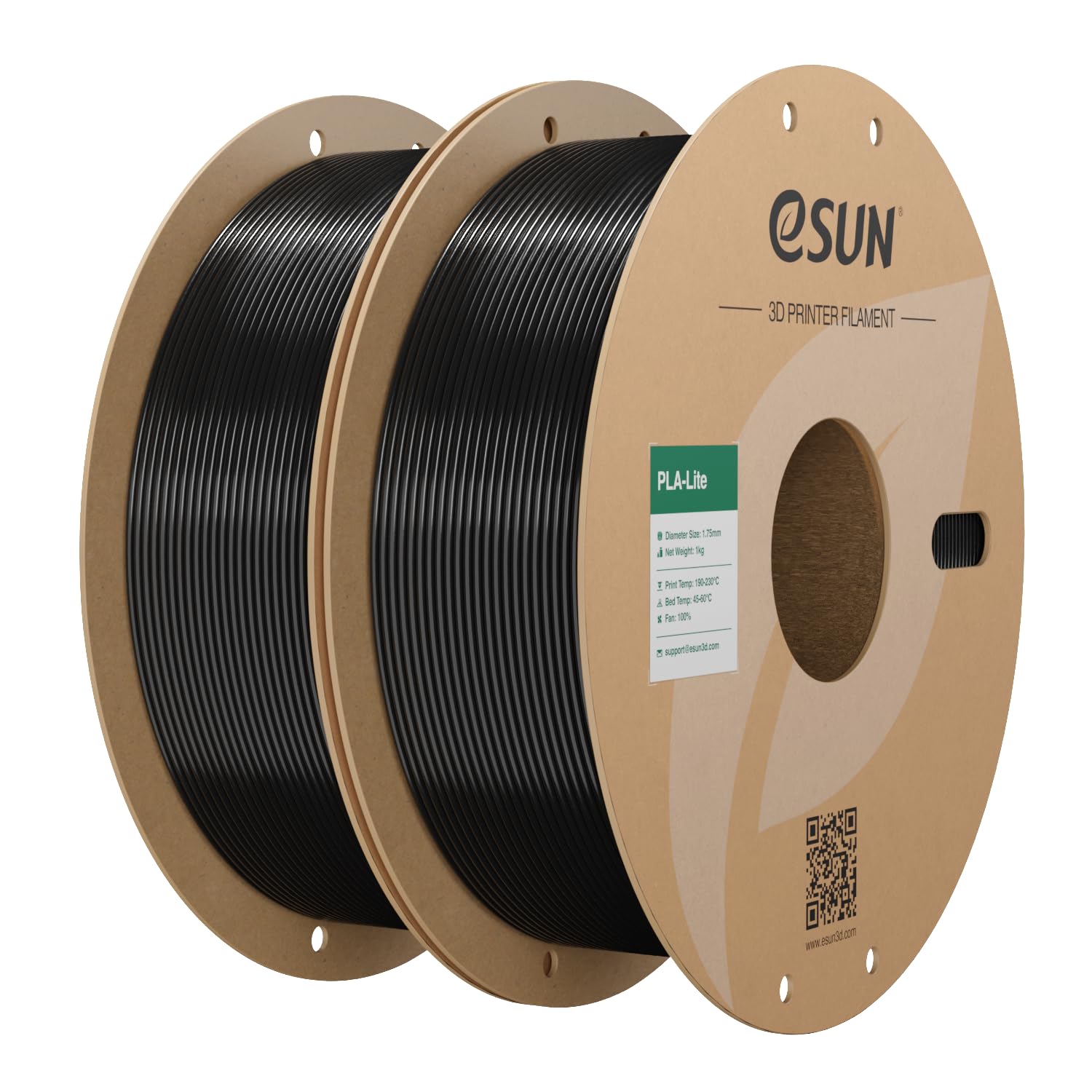 eSUN PLA Filament 1.75mm, High Toughness 3D Printer Filament Upgraded PLA Filament, Dimensional Accuracy +/- 0.03mm, 1KG Cardboard Spool (2.2 LBS) 3D Printing Filament for 3D Printers, White