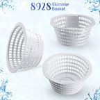 RimCereal 2 Pack 8926 Skimmer Replacement Weir Door Flap and 2 Pack 8928 Pool Skimmer Basket for Above Ground and in Ground Swimming Pool Replacement Parts