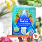 Astonish Foaming Eucalyptus Fresh Fizz & Fresh Bathroom Toilet Bowl Cleaner - Deep Cleaning Limescale, Calcium & Rust Stain Remover - Removes Hard to Reach Stains, 24 Tablets (3 Packs of 8)