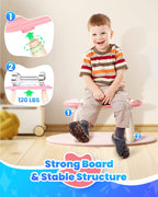 Seimome Magnetic Drawing Board, Toddler Girl Toys for 1-3 Year Old, Doodle Board Learning and Educational Kids Toys- Pink