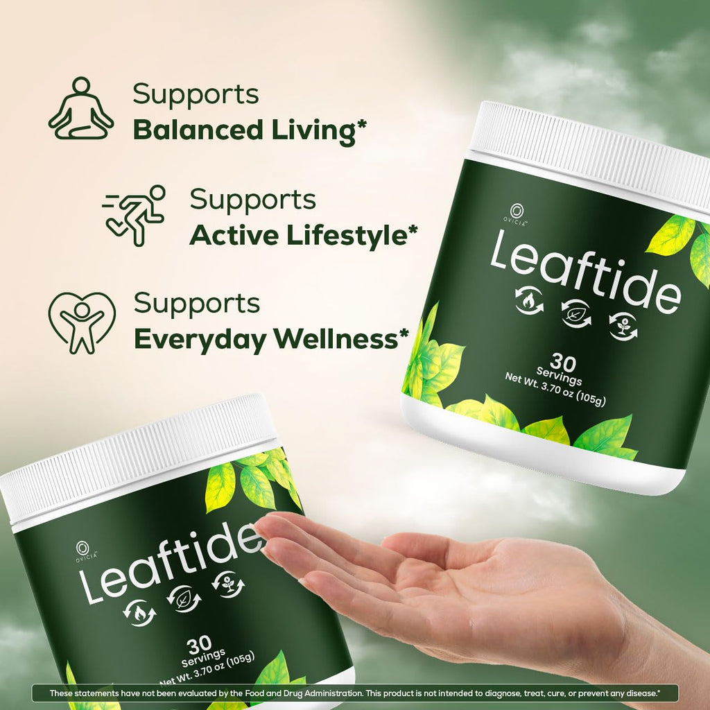 Leaftide Powder - Official LeafTide Powder Advanced Premium Formula with All Natural Ingredients, LeafTide Maximum Strength Support for Wellness & Overall Health, 60 Servings for 1 Month
