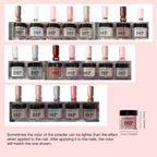 AzureBeauty 31 Pcs Dip Powder Nail Kit 20 Colors Nude Pink Glitter White