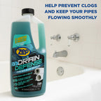 Zep Drain Defense Pipe Build-Up Remover - 64 oz (Case of 4) ZLDC64 - Professional Strength Liquid Pipe Build Up Remover
