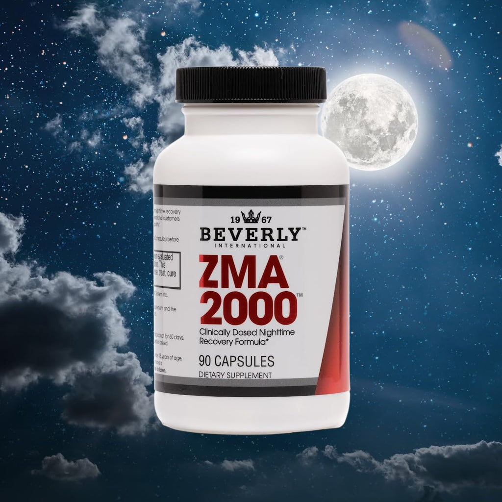Beverly International ZMA 2000, 90 Capsules. BI’s Formulation is Designed to Improve Muscle Strength, Endurance, Immune System Support and Recovery Post Training. Zinc Magnesium Aspartate + Vitamin B6