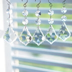 20pcs Crystal Chandelier Prism Pendant, 50mm Suncatchers Hanging Crystals