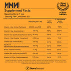 NovaFerrum MMM | Multivitamin for Kids, Infants and Toddlers | Vitamin C, D3, E | Gluten Free Certified | Sugar Free | No Artificial Colors | Ages 4 & Under | Orange Flavored | 2 Fl Oz (50 mL)