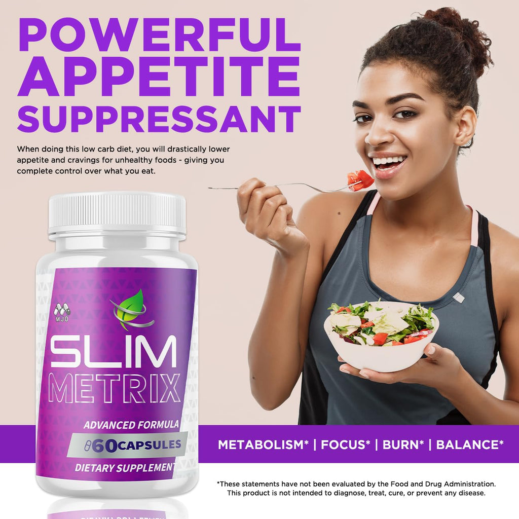 (5 Pack) Slim Metrix Capsules, Official Slim Metrix Pills with All Natural Ingredients,Advanced Weight Management & Wellness Support Supplement, Maximum Strength Healthy Lifestyle Pills (300 Capsules)
