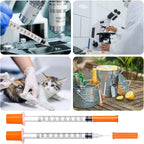 40 PACK U-100 Disposable Syringes 1ml/cc, 30G 5/16" (8mm), Individually Wrapped for Precision, Hygiene, and Safe Use