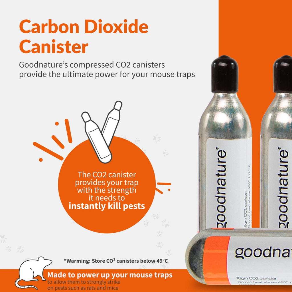 Goodnature A24 CO₂ Canister for A24 Rat & Mouse Trap (5-Pack)
