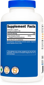 Nutricost Astragalus Capsules 550mg, 240 Vegetarian Capsules - Non-GMO and Gluten Free (Pack of 2)