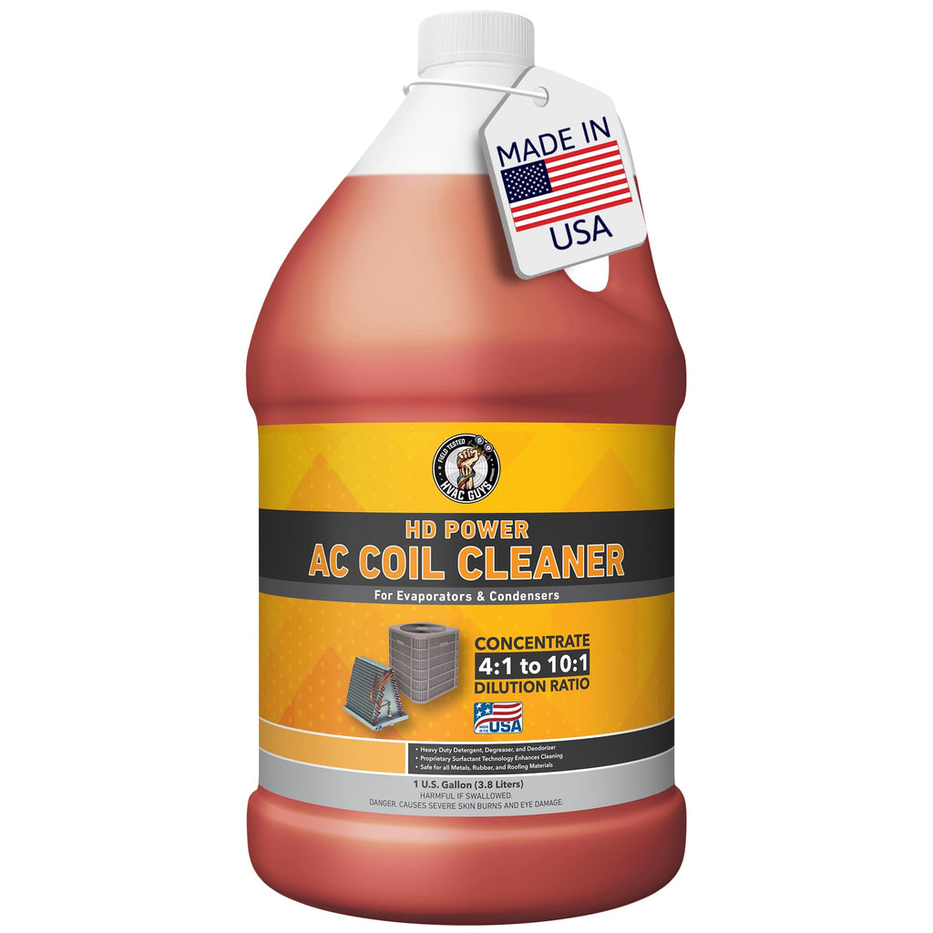 Leak Saver AC Coil Cleaner for All Condensers & Evaporators | No Rinse Evaporator Coil Cleaner | 4:1 to 10:1 Dilution Ratio - 1 Gallon