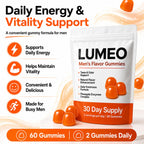 KWEZTY Lumeo Men’S Flavor Gummies, Lumeo Gummies, with Bromelain, Vitamin C, Enhances Taste & Scent Naturally, Energy & Vitality Support, Non-GMO, Gluten-Free, 60 Gummies