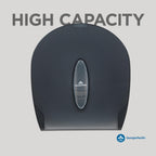 Georgia-Pacific Single-Roll Jumbo Toilet Paper Dispenser by GP PRO (Georgia-Pacific), Translucent Smoke, 59009, 10.610" W x 5.390" D x 11.290" H