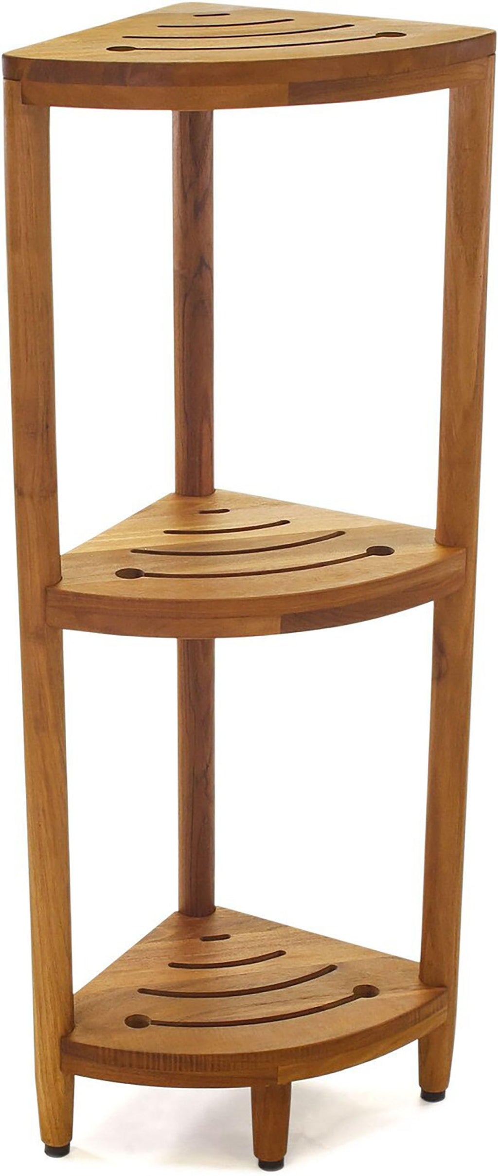 AquaTeak The Original Kai Corner Teak Bath Shelf - A. Corner Stand