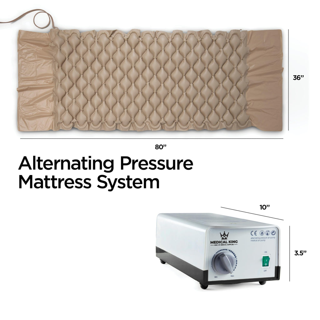 Alternating Air Pressure Mattress Pad with Electric Quiet Pump System for Hospital, Home Use
