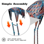 Kircust Outdoor Garden Patina Crane Statues Metal Heron Decoy Decor 48 Inch