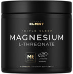 Triple Sleep Magnesium L-Threonate w. Apigenin, Theanine & Magtein Magnesium L Threonate - High Absorption Magnesium Supplement Capsules for Men and Women Magnesium Powder Pills
