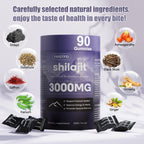 Pure Himalayan Shilajit Gummies for Men & Women - 100% Natural & Organic | 85+ Trace Minerals & Fulvic Acid | 180 Count | Individually Packaged