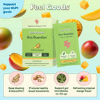 Feel Goods Gut Guardian, Digestive Health Powder Packets - Probiotic Fiber Powder with Prebiotics & L Glutamine for Gut Health, Bloating Relief & Digestion Support - Zero Sugar & Organic Flavor