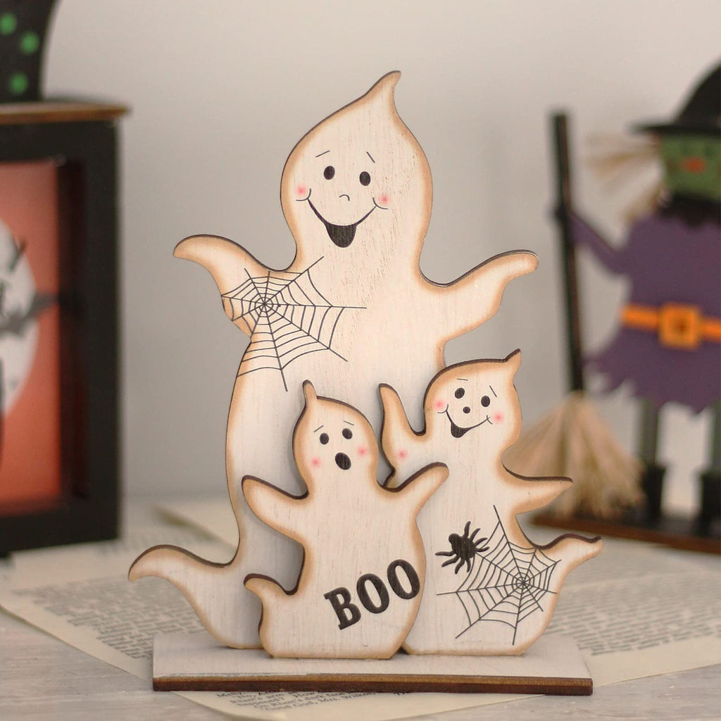 5PCS Halloween Witch/Ghost/Shoes Decoration for Indoor Home Table Decor