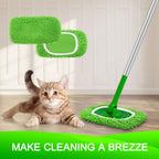 Yicotira Reusable Microfiber Mop Pads Compatible with Swiffer Sweeper- 8 Pack Dry Sweeping Cloths & Wet Mopping Cloths - Washable Wet Pads Refill for Mopping Floors (Mop is not Included)