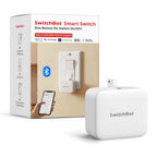 Switchbot Smart Switch Button Pusher (Bluetooth) – Fingerbot for Rocker Switch/One-Way Buttons, App Timer Control, No Wiring, Optional Hub Required for Voice/Remote, White