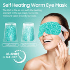 BeHoomi 30Packs Steam Eye Mask, Heated Eye Mask Warm Compress for Eyes, Self Heating Disposable Steam Mask for Home Sleep, Spa, Travel Essentials & Relaxation Gifts, Stocking Stuffers (Unscented)
