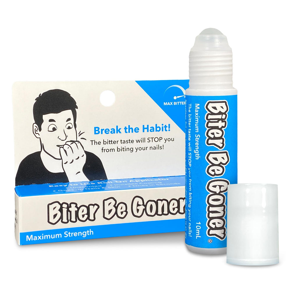 Biter Be Goner Nail Deterrent, Treatment for Kids and Adults, Non-Glossy Invisible Coating, Stop Nail Biting and Thumb Sucking Today, 0.3 Fl Oz