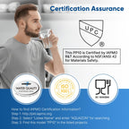 PUREPLUS 5 Micron 10" x 2.5" Whole House Sediment Home Water Filter Cartridge Replacement for Any 10 inch RO Unit, Culligan P5, Aqua-Pure AP110, Dupont WFPFC5002, CFS10, WHKF-G05, 4Pack