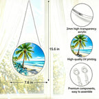 Acrylic Puzzle Suncatcher,Stained Glass Suncatcher Puzzle Window Hanging