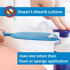 Bendable Lotion Applicator for Back & Body (Microfiber Mitt Included) - Sunscreen, Self Tanner, Medication, Body Lotion Applicator for Back