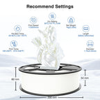 Amoybaby Black White Silk PLA Filament Bundle | 2-Pack(1KG per Spool, Total 2KG), 1.75mm 3D Printer Filament Bundle, Dimensional Accuracy +/- 0.03 mm, Fit FDM 3D Printers & 3D Pens
