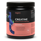 LEGION Micronized Creatine Monohydrate Supplement - Clean Creatine Powder for Muscle Gain & Post Workout Recovery - Micronized Creatine Supplement for Maximum Absorption (60 Servings, Blue Raspberry)