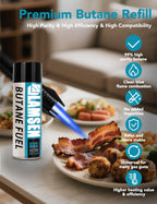 Lamsen Butane Refill - 115ml, Butane Fuel for Torch Lighter, Butane Canister for Torch Lighter, Butane Fuel Gas for Cooking, Camping and Welding, 3 Can