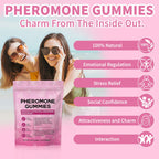 DDOOUU OFFICIAL Pheromone Gummies for Women,Enhance Your Confidence & Attraction - Natural Hormone Balance & Body Odor Support,Strawberry Flavor