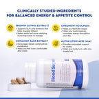 JJ Smith Sugar Focus – Glucose Control Complex with Eriomin, Cinnamon Bark, Chromium Picolinate & Alpha Lipoic Acid – GLP-1 Supplement for Cravings, Control, Energy & Healthy Weight.