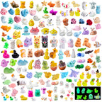 U-Zimikee 200 Pcs Mini Resin Animals - Miniature Animal Figurines Mini Animals to Hide Little Tiny Animal Figures Bulk for Fairy Garden Micro Landscape Decor Dollhouse Crafts Accessories