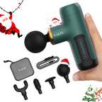 YAEIY Mini Massage Gun, Portable Massage Gun for Deep Tissue Muscle, Handheld Small Massage Gun, Compact Powerful Massager with Case for Travel, Athletes,Office Gifts, Black