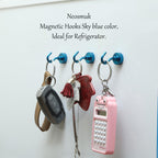Neosmuk Magnetic Hooks for Cruise Cabins, 30lb Heavy Duty, Royal Blue, 6 Pack