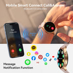 aeac Smart Watch for Women, AMOLED Ultra-Clear Screen Activity Trackers with Heart Rate/Sleep/SpO2 Monitor, Smartwatch for iPhone/Samsung/Android, 110+ Sport Modes (Rose Gold, S/M/L, Rose Gold)