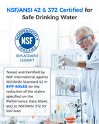 Waterdrop WD-F45 Replacement for Samsung® DA97-17376B, HAF-QIN/EXP, DA97-08006C, RF28R7201SR, RF28R7351SG, WD-F45, Refrigerator Water Filter, 3 Filters