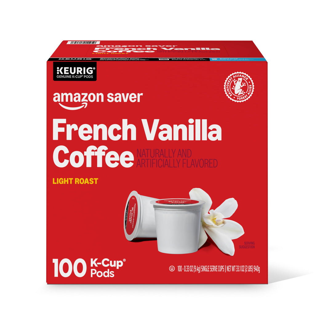 Amazon Saver French Vanilla Light Roast Coffee Pods 100 ct