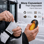 POMPONGO Hand Warmers,20H Heat,Rechargeable, Heat On Demand, 2 Pack
