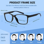 VisiWell 4 Pack Progressive Multifocus Reading Glasses Blue Light Blocking Readers for Men Women with Spring Hinge (4 Mix Color, 1.75, x)