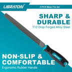 LIBRATON 31PCS Metal File Set, Metal Files, 12 Needle Files