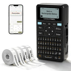 SUPVAN E11 Keyboard & Bluetooth Label Maker Machine with 4 Tapes